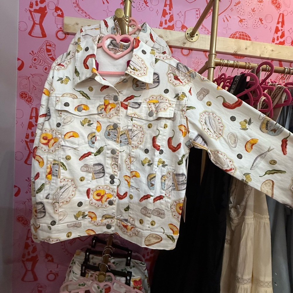 Bailey Rose Food Printed Jacket